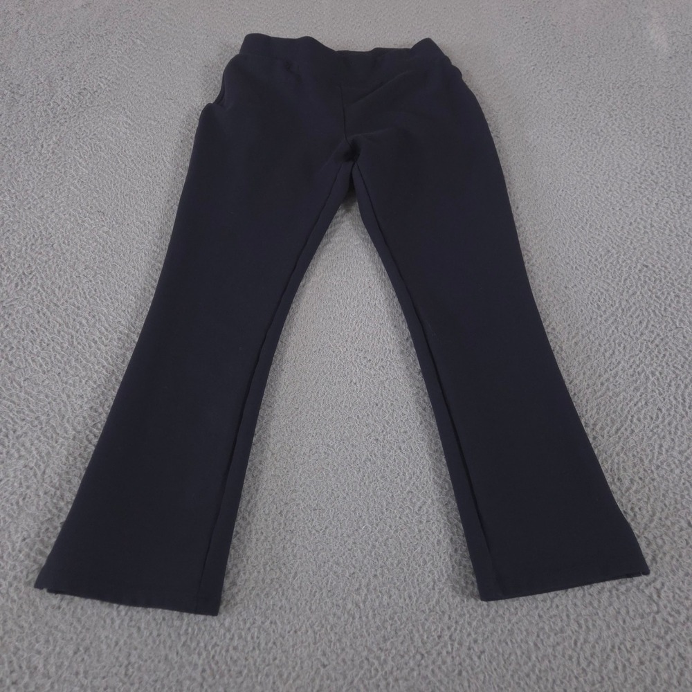 Quince Pants Womens Small Black Straight Leg Ponte Knit Stretch Workwear